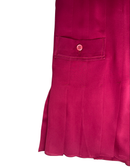 Yves Saint Laurent Magenta Pleated Skirt — M