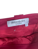 Yves Saint Laurent Magenta Pleated Skirt — M