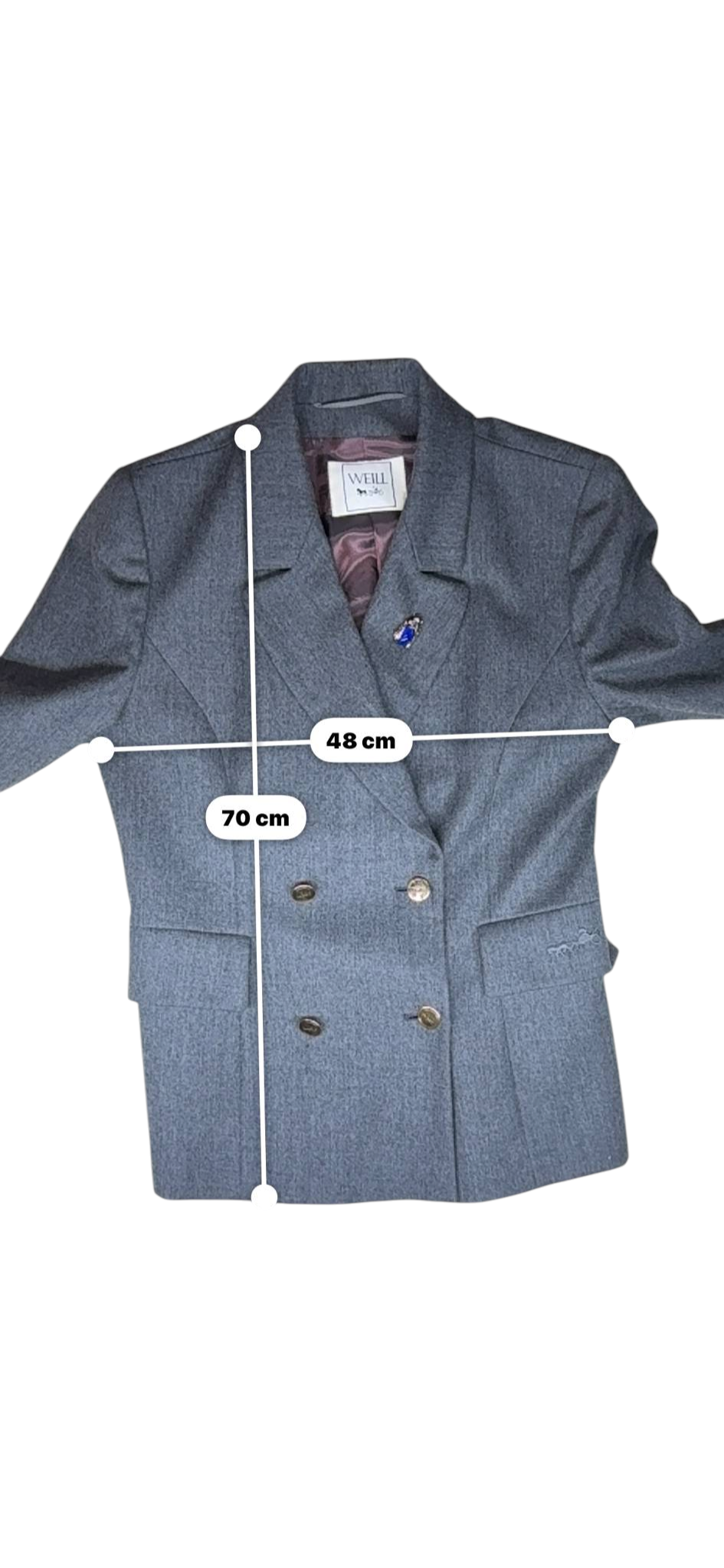 Weill Grey Pantsuit — L