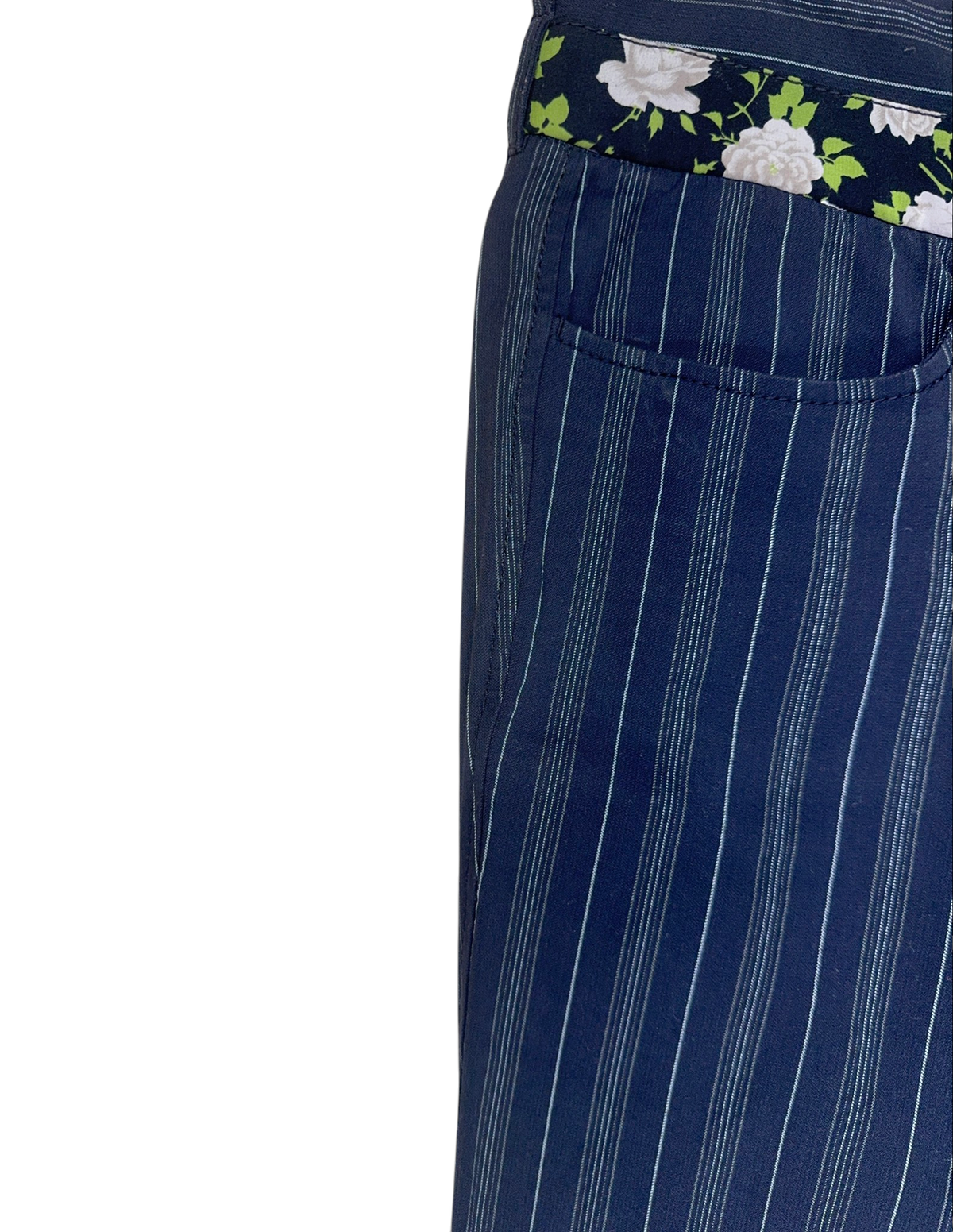 Dolce & Gabbana Charcoal Grey Pinstripe Trousers — M