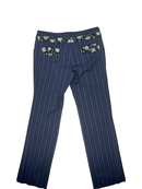 Dolce & Gabbana Charcoal Grey Pinstripe Trousers — M