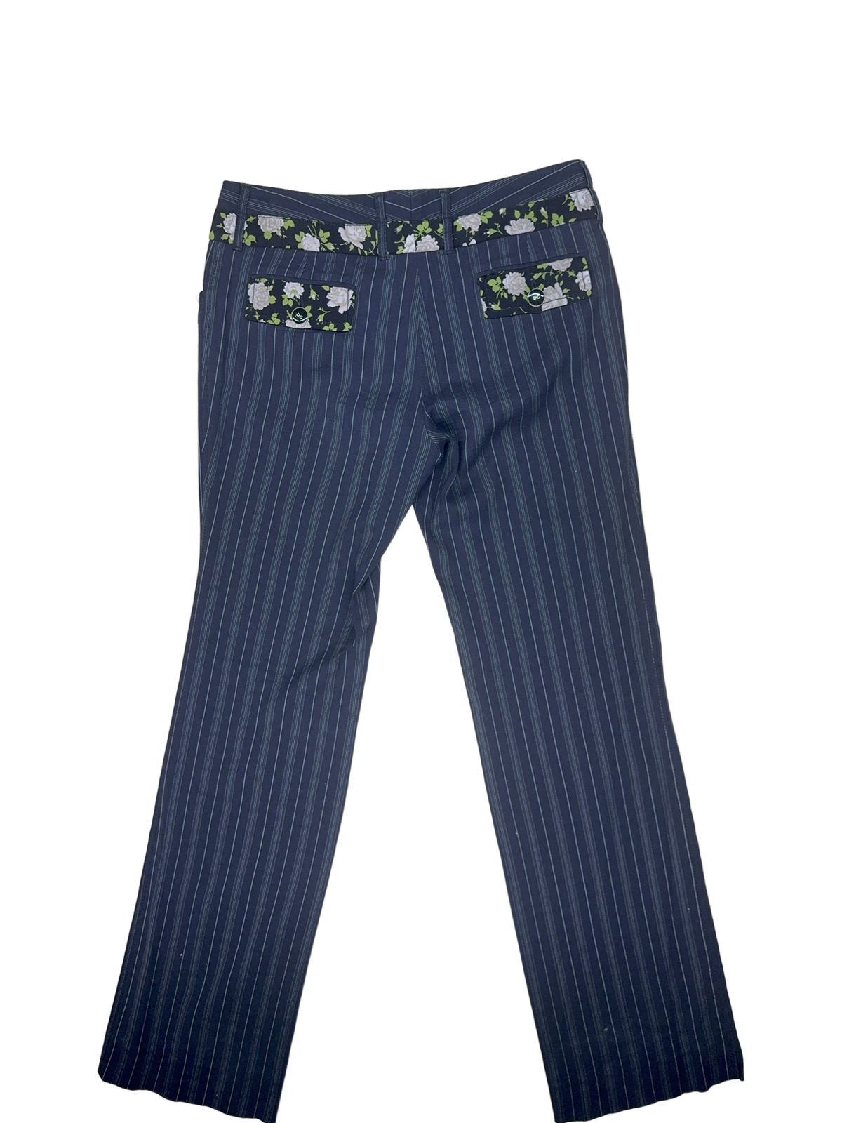Dolce & Gabbana Charcoal Grey Pinstripe Trousers — M