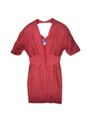 Thierry Mugler Coral Viscose Dress — FR 38