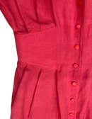 Thierry Mugler Coral Viscose Dress — FR 38