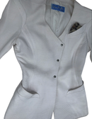 Thierry Mugler Off-White Skirt Suit — FR 36