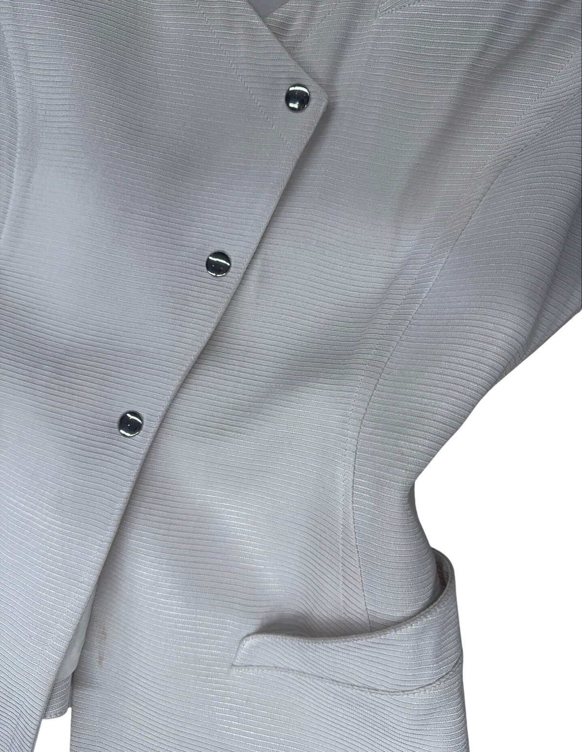 Thierry Mugler Off-White Skirt Suit — FR 36