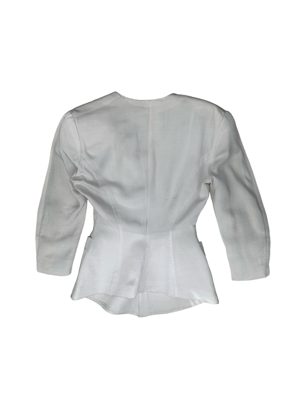 Thierry Mugler Off-White Skirt Suit — FR 36