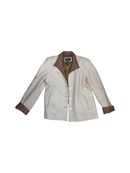 Imper Piel Off-White Leather Jacket — Size 44