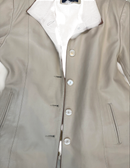 Imper Piel Off-White Leather Jacket — Size 44