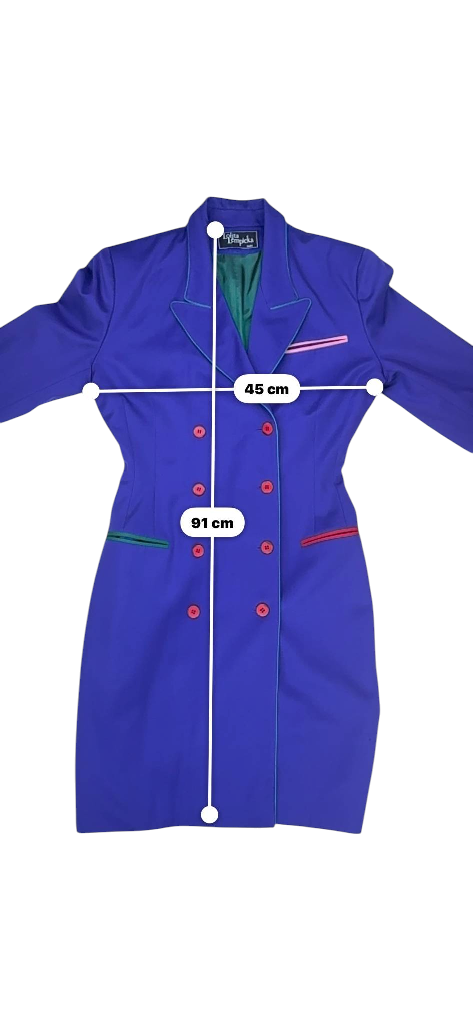 Lolita Lempicka Royal Blue Blazer Dress — S