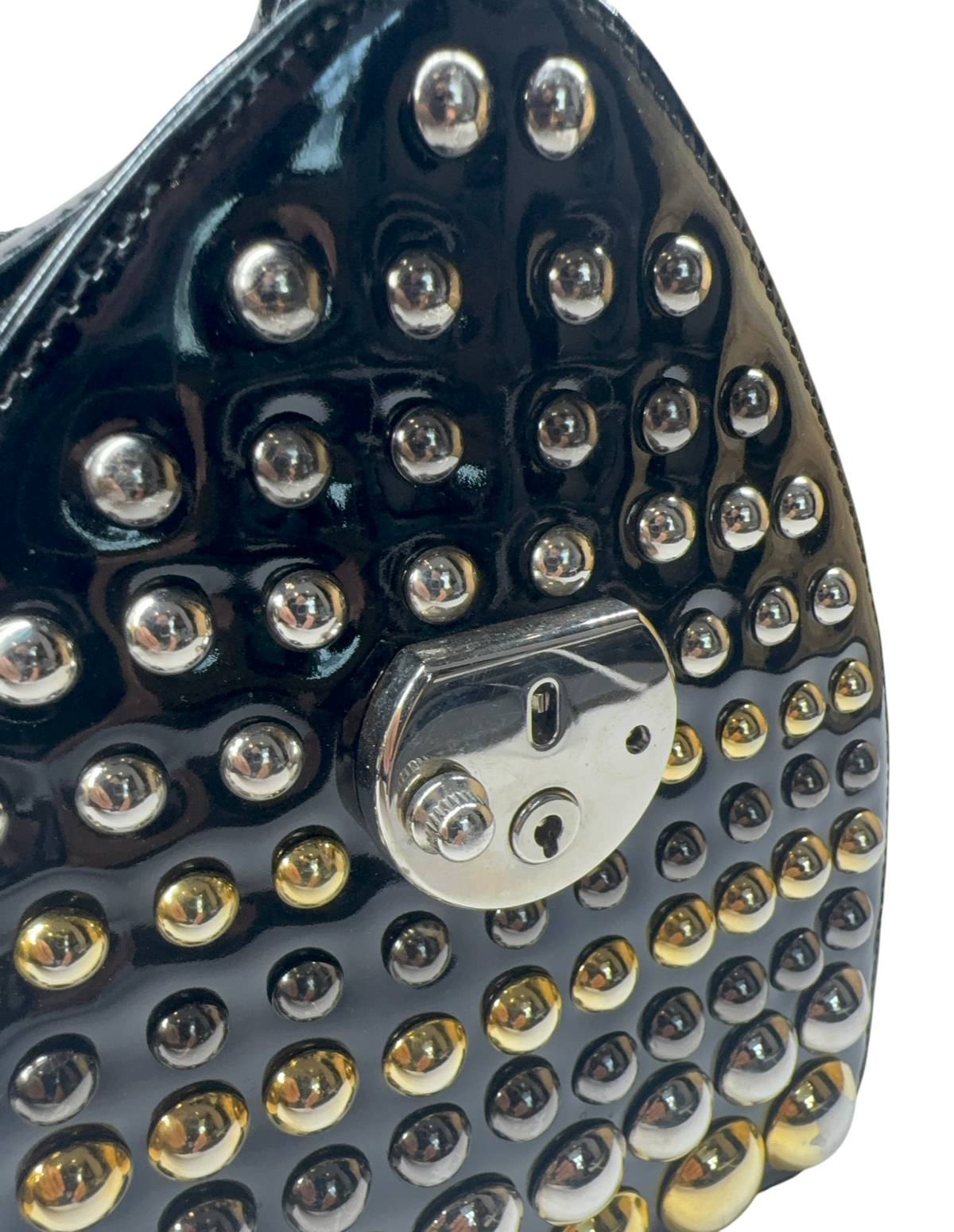 Versace Black Satchel Handbag