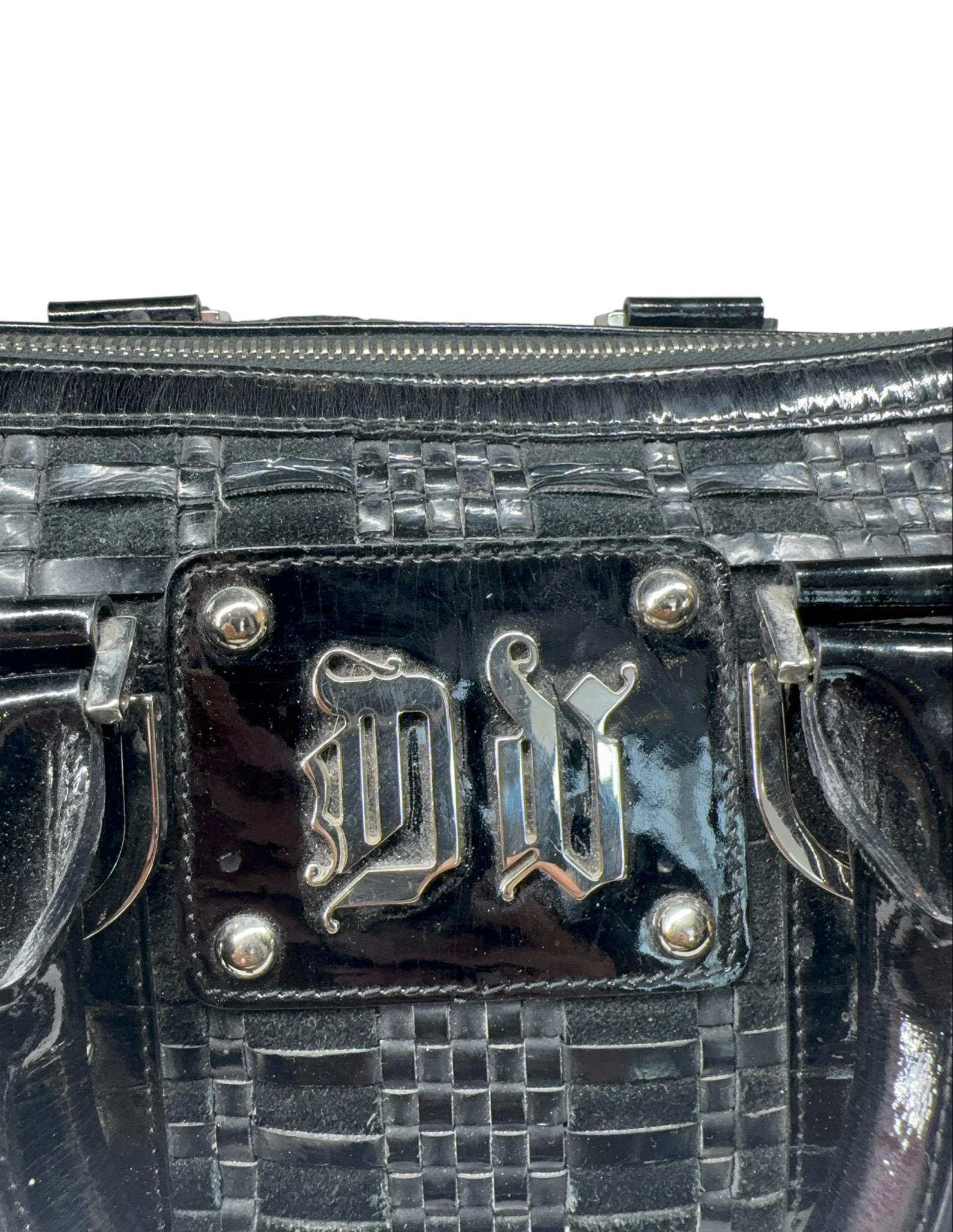 Versace Black Satchel Handbag
