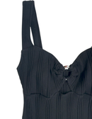 Ysé Black Cotton Bodysuit — FR 34