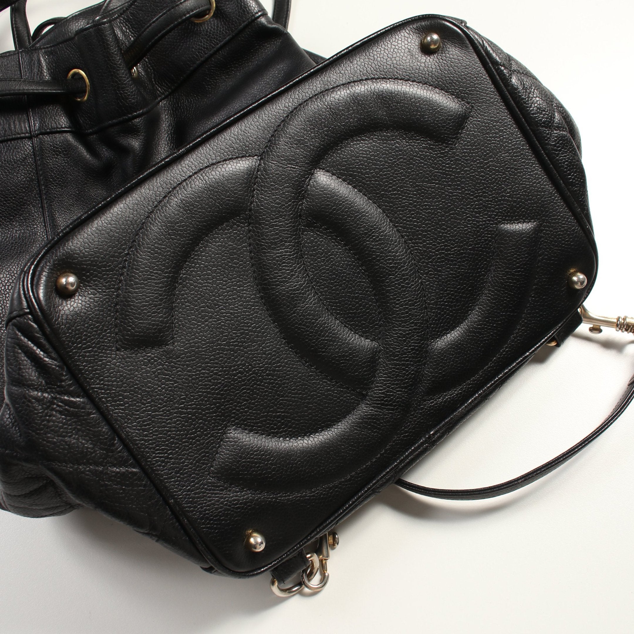 Chanel Backpack Black Caviar