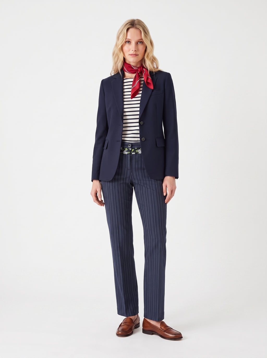 Dolce & Gabbana Charcoal Grey Pinstripe Trousers — M