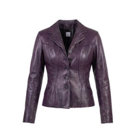 Blazer Hervé Léger en cuir d'agneau