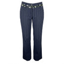 Dolce & Gabbana Charcoal Grey Pinstripe Trousers — M