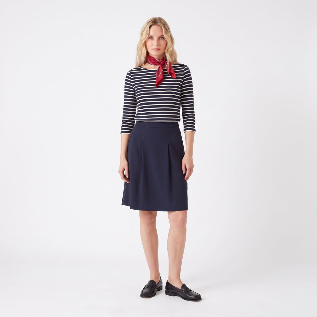 Yves Saint Laurent Navy Skirt — FR 38