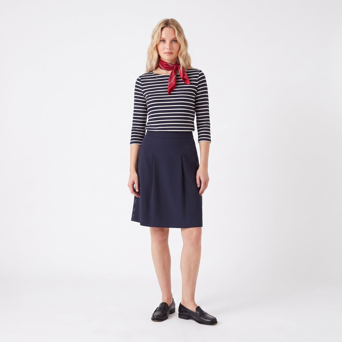 Yves Saint Laurent Navy Skirt — FR 38