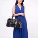 Versace Black Satchel Handbag