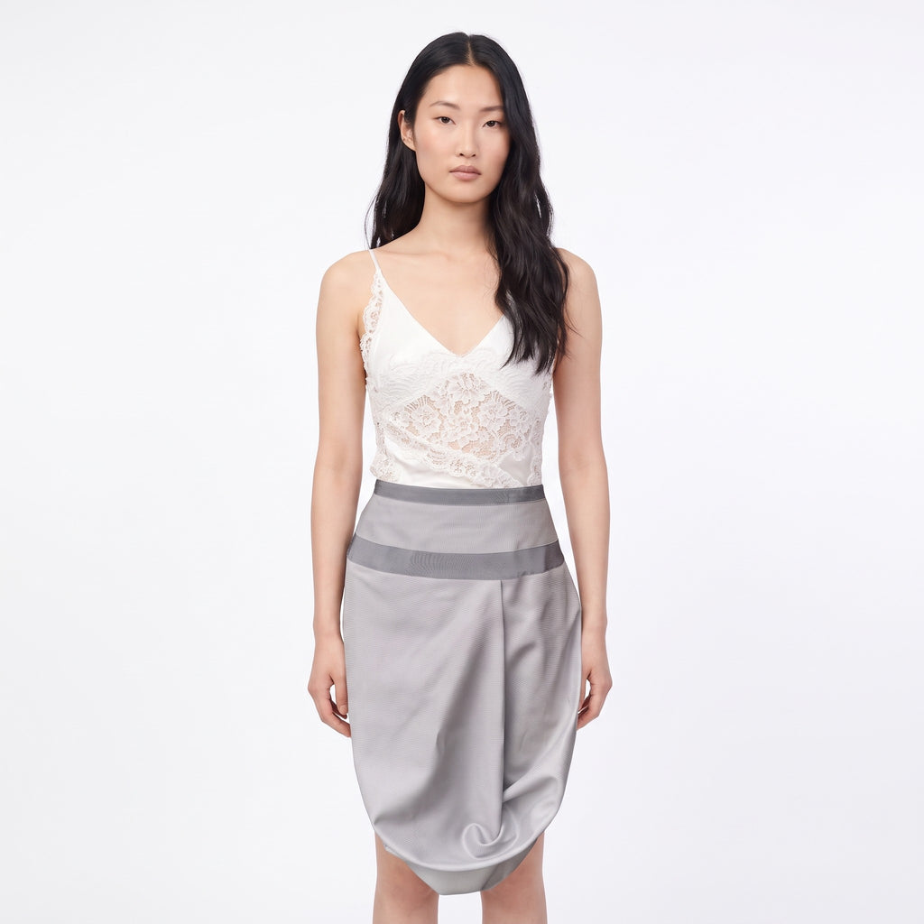 Celine Grey Draped Skirt — XS