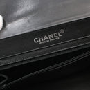 Chanel 2.55 Chocolate Bar Black Light White Lambskin