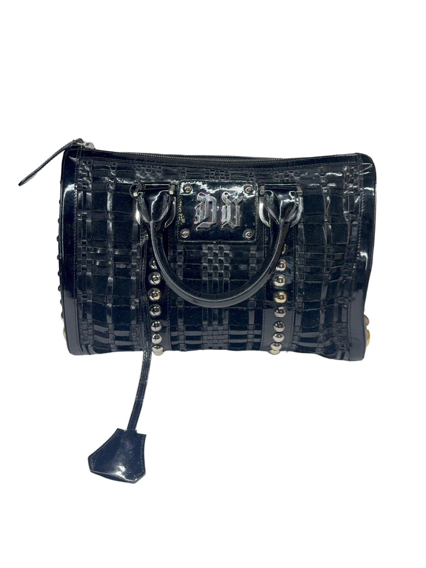 Versace Black Satchel Handbag