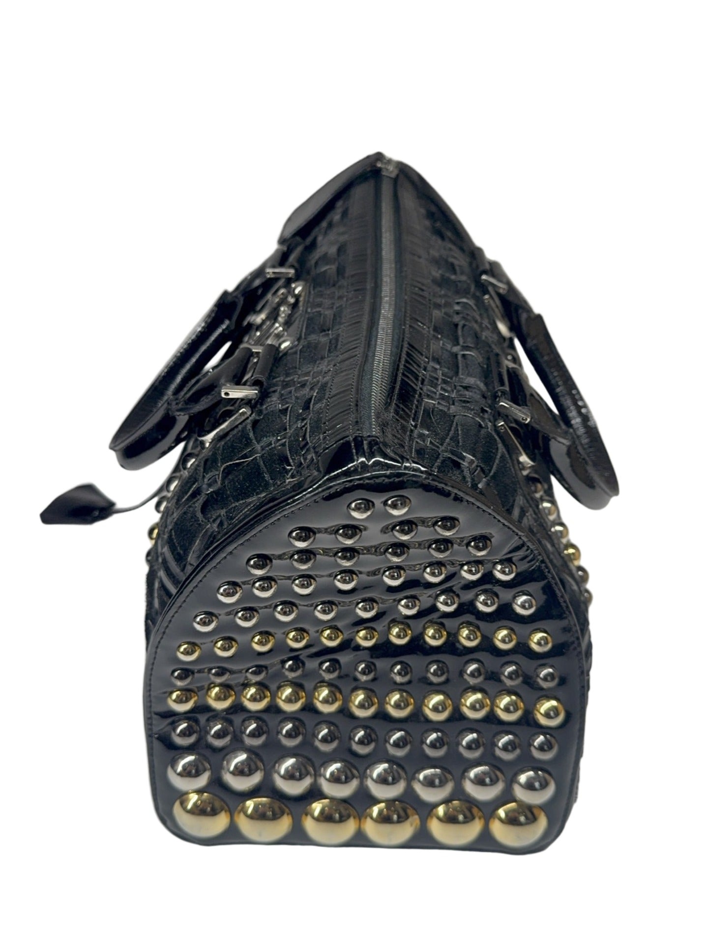 Versace Black Satchel Handbag