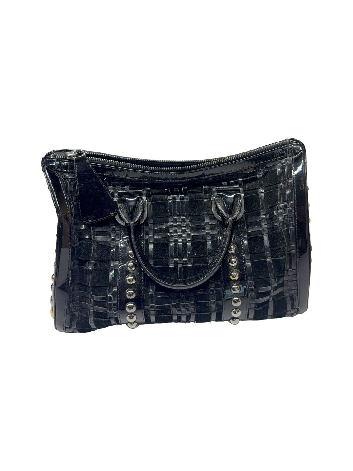 Versace Black Satchel Handbag
