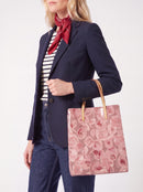 Louis Vuitton Pink Patent Leather Tote Bag