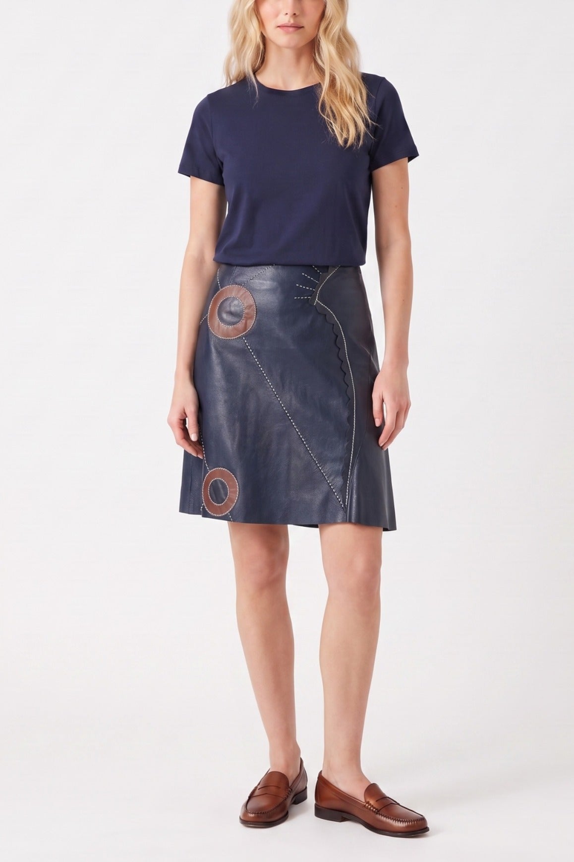 Jupe Kenzo en cuir d'agneau