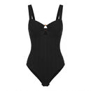 Ysé Black Cotton Bodysuit — FR 34
