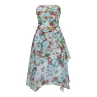 Zapa Floral Strapless Dress