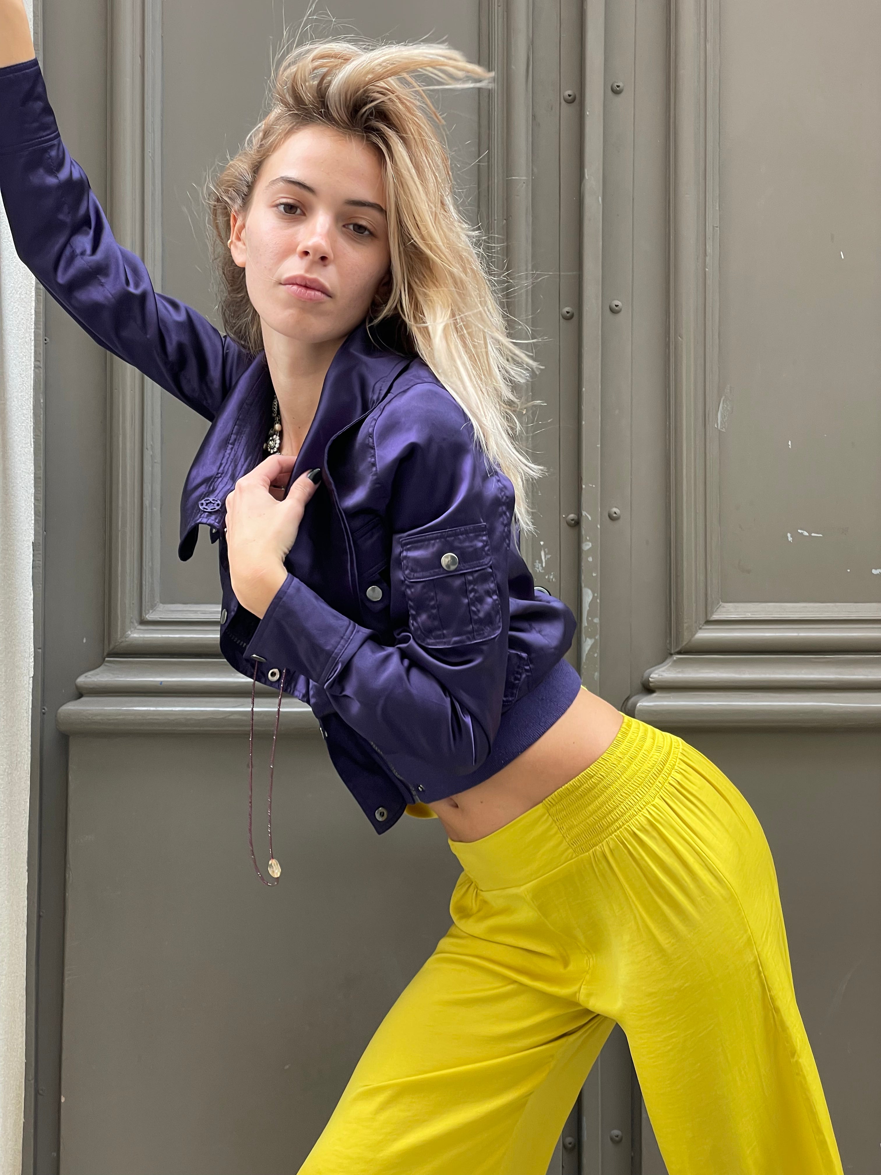 Cropped Zip-Up Jacket